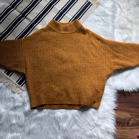 levi’s ochre yellow batwing sweater M - Picture 3 of 6